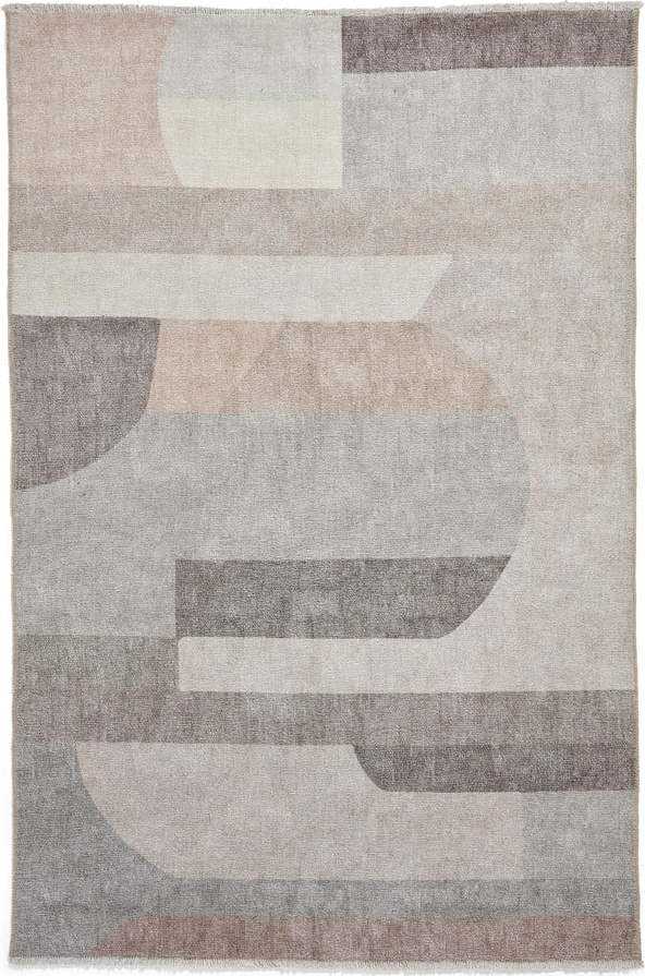 Béžový pratelný běhoun s příměsí bavlny 60x170 cm Whisper – Think Rugs Think Rugs