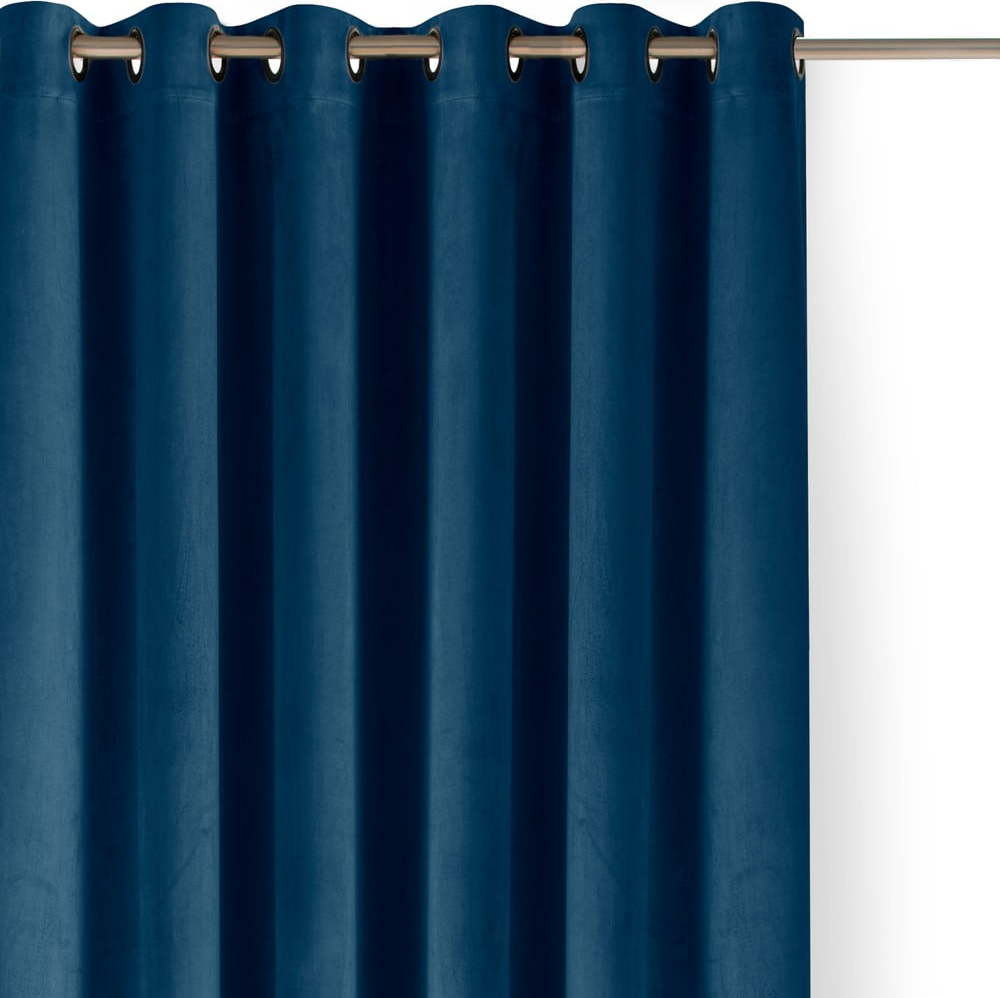 Modrý sametový dimout závěs 400x250 cm Velto – Filumi Filumi