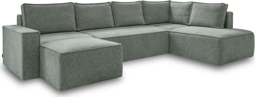 Světle zelená rozkládací rohová pohovka (pravý roh) Brave Dave – Miuform Miuform