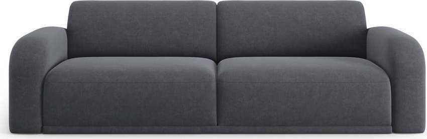 Šedá sametová pohovka 242 cm Erin – Micadoni Home Micadoni Home