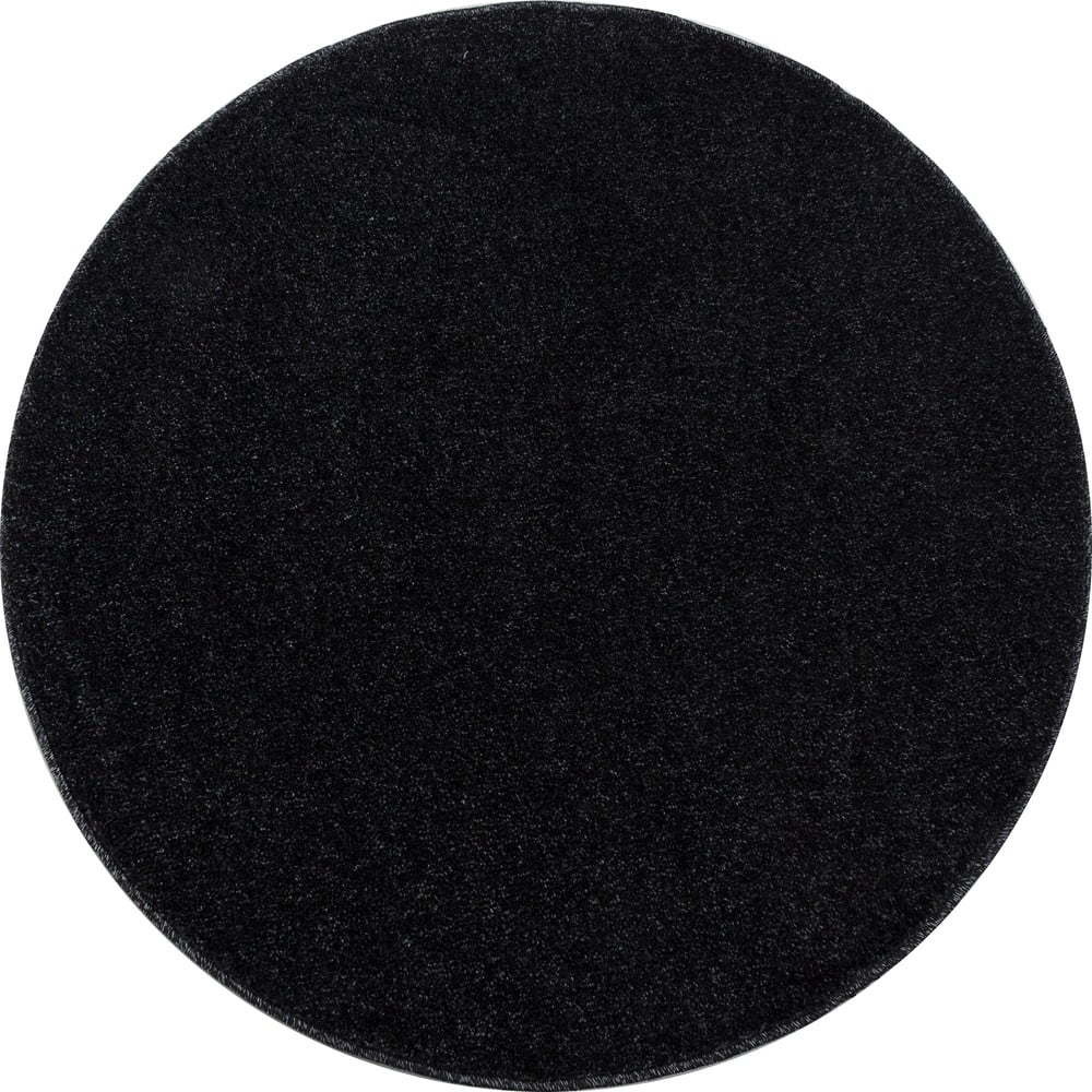 Tmavě šedý kulatý koberec ø 120 cm Ata – Ayyildiz Carpets Ayyildiz Carpets