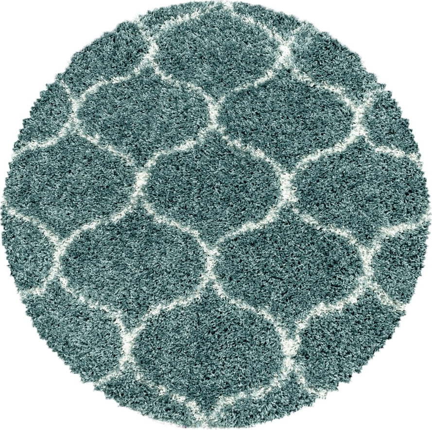 Modrý kulatý koberec ø 200 cm Salsa – Ayyildiz Carpets Ayyildiz Carpets