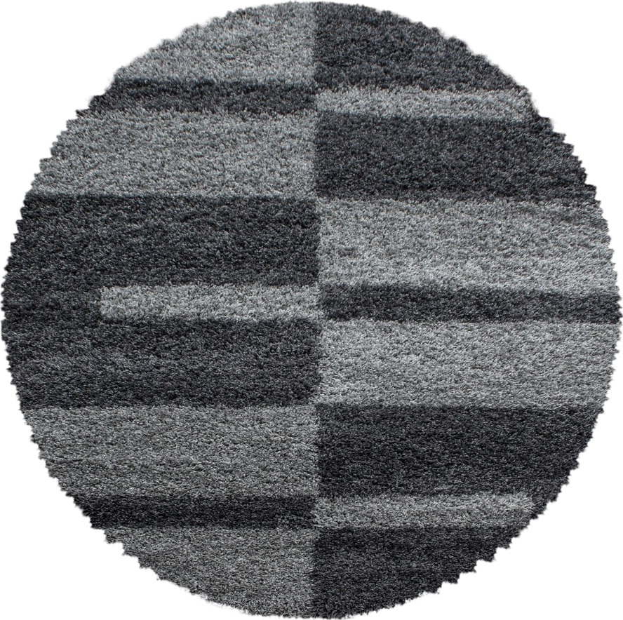 Tmavě šedý kulatý koberec ø 160 cm Gala – Ayyildiz Carpets Ayyildiz Carpets