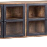 Vitrína z mangového dřeva v přírodní barvě 160x71 cm – Ixia Ixia