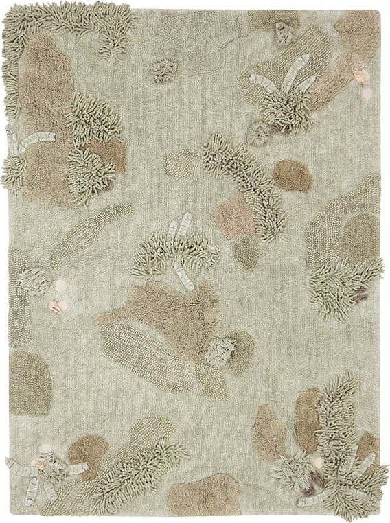 Béžový bavlněný dětský hrací koberec 120x160 cm Mushroom Forest – Lorena Canals Lorena Canals