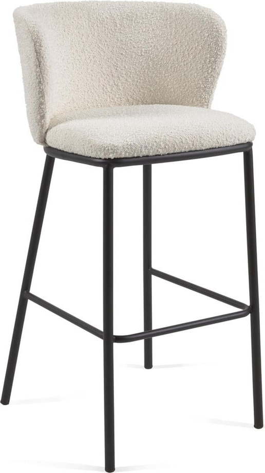 Bílá barová židle (výška sedáku 75 cm) Ciselia – Kave Home Kave Home