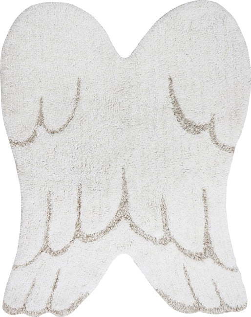 Bílý pratelný ručně tkaný bavlněný dětský koberec 75x100 cm Mini Wings – Lorena Canals Lorena Canals