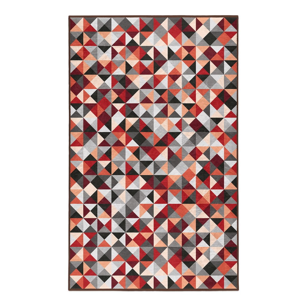 Červeno-šedý pratelný koberec 80x150 cm Ignite – Mila Home Mila Home