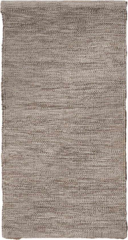 Hnědý oboustranný koberec s příměsí vlny 80x150 cm – Ixia Ixia