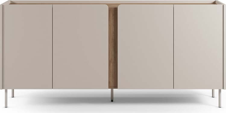 Komoda v dekoru dubu v krémovo-přírodní barvě 180x82x40 cm Lucile – Marckeric Marckeric