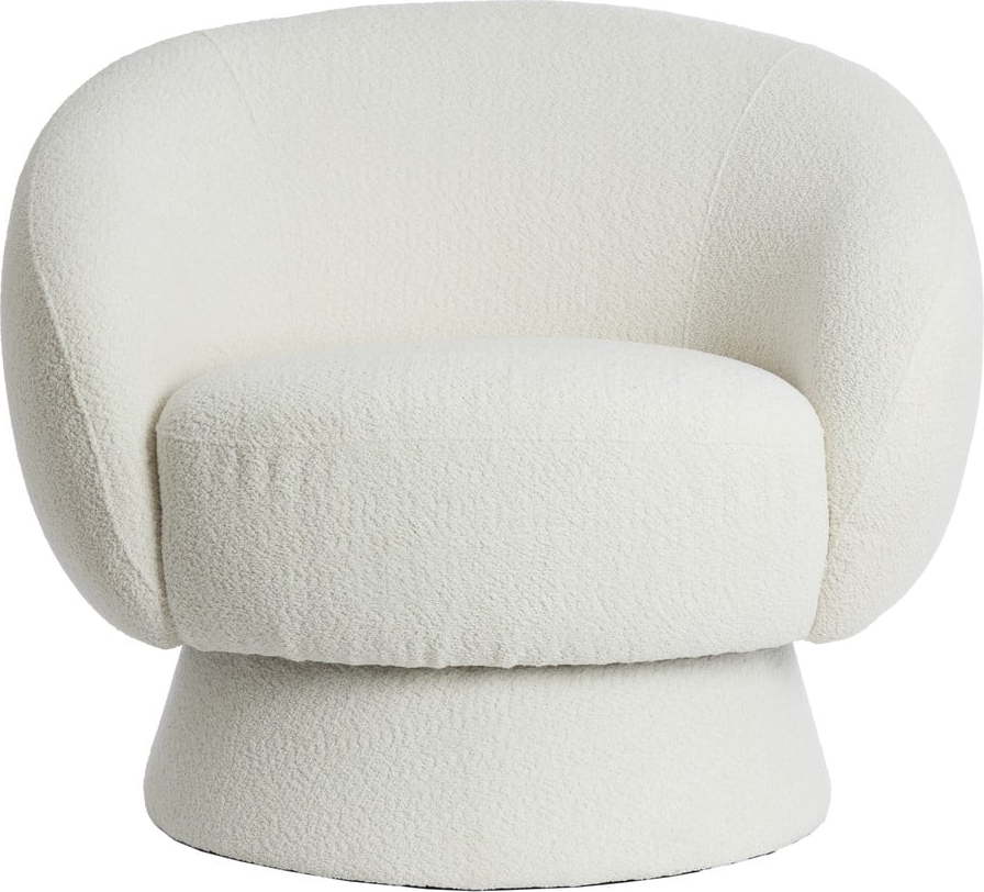 Krémové křeslo z textilie bouclé Avoria – Light & Living Light & Living