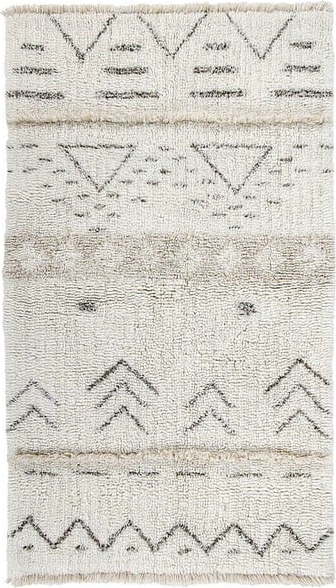 Krémový pratelný ručně tkaný vlněný koberec 80x140 cm Lakota Day – Lorena Canals Lorena Canals