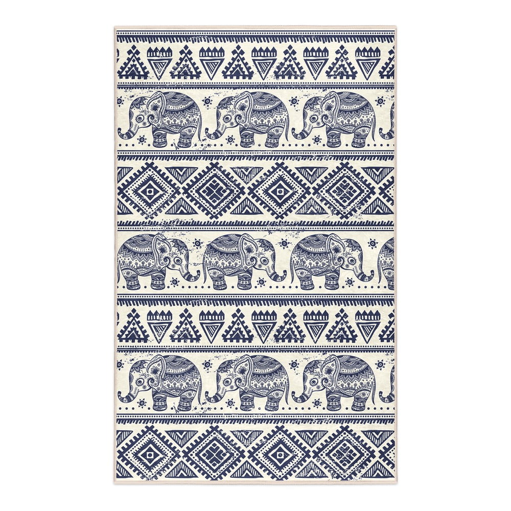 Modrý pratelný koberec 80x150 cm Elephant – Mila Home Mila Home