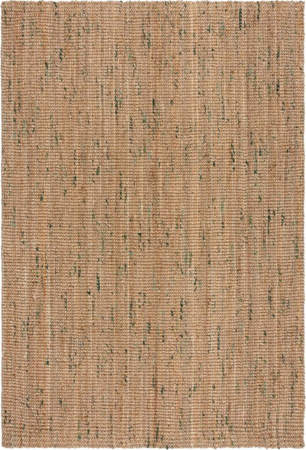 Oboustranný ručně tkaný jutový koberec v zeleno-přírodní barvě 200x290 cm Jute Boucle Green – Flair Rugs Flair Rugs
