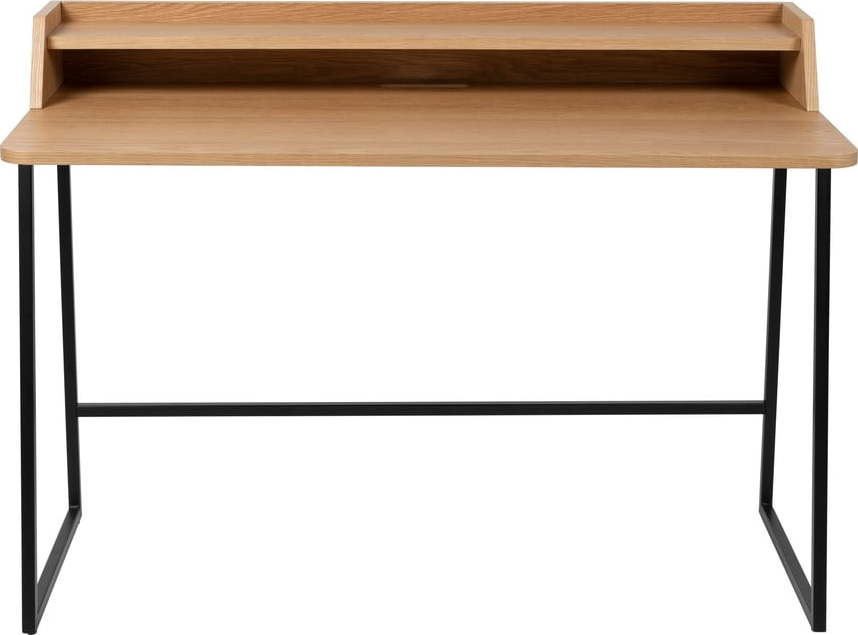 Pracovní stůl s deskou v dubovém dekoru se sekretářem 60x120 cm Giorgio – White Label White Label
