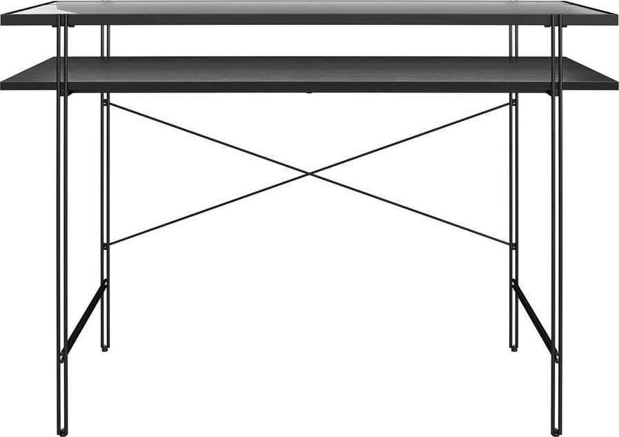 Pracovní stůl se skleněnou deskou 49x108 cm Wainwright – Støraa Støraa