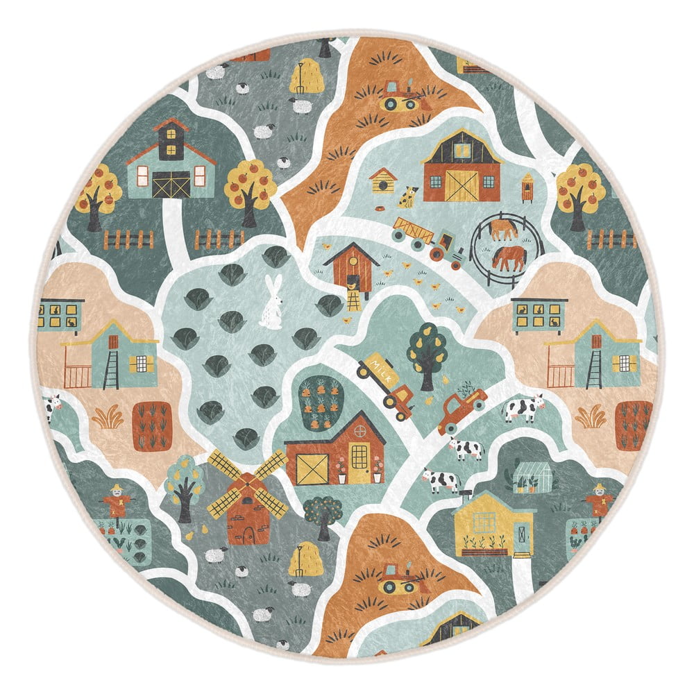 Pratelný dětský hrací koberec ø100 cm Farmer's Life – Mila Home Mila Home