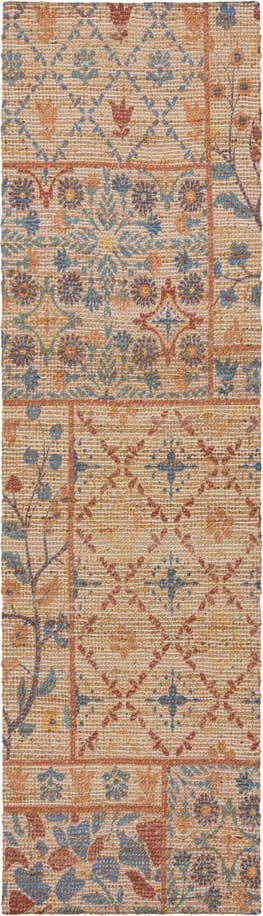 Ručně tkaný běhoun s příměsí juty v přírodní barvě 60x230 cm Taylor Patchwork – Flair Rugs Flair Rugs