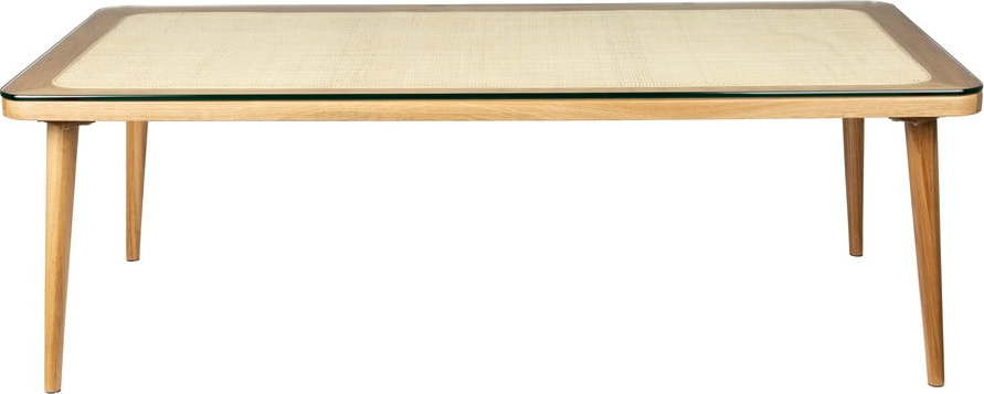 Skleněný konferenční stolek v přírodní barvě 60x120 cm Haru – White Label White Label
