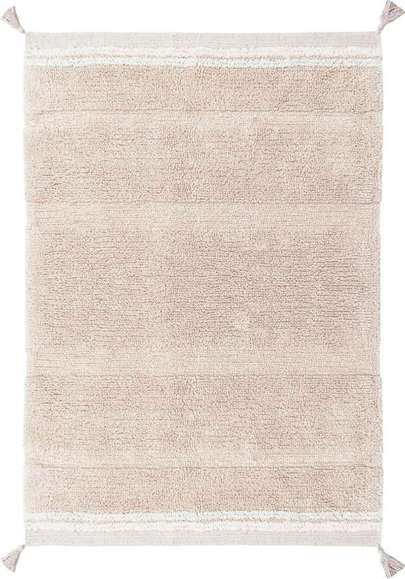 Světle růžový pratelný ručně tkaný bavlněný koberec 90x130 cm Bloom Rose – Lorena Canals Lorena Canals