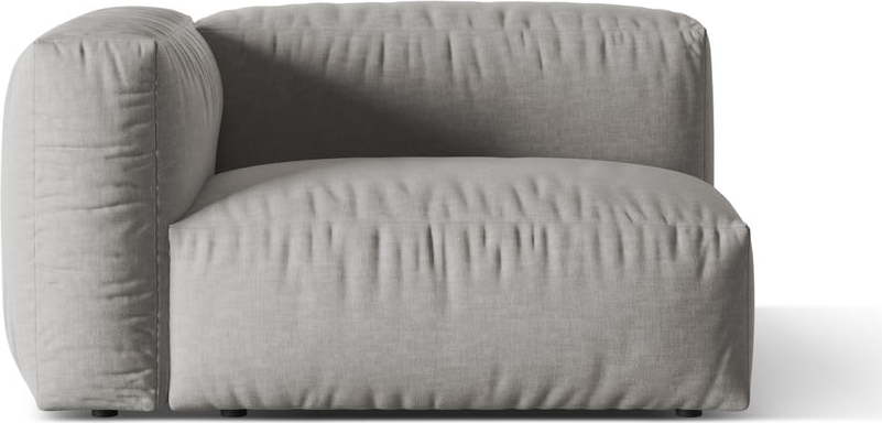 Světle šedý modul pohovky (levý roh) Martina – Micadoni Home Micadoni