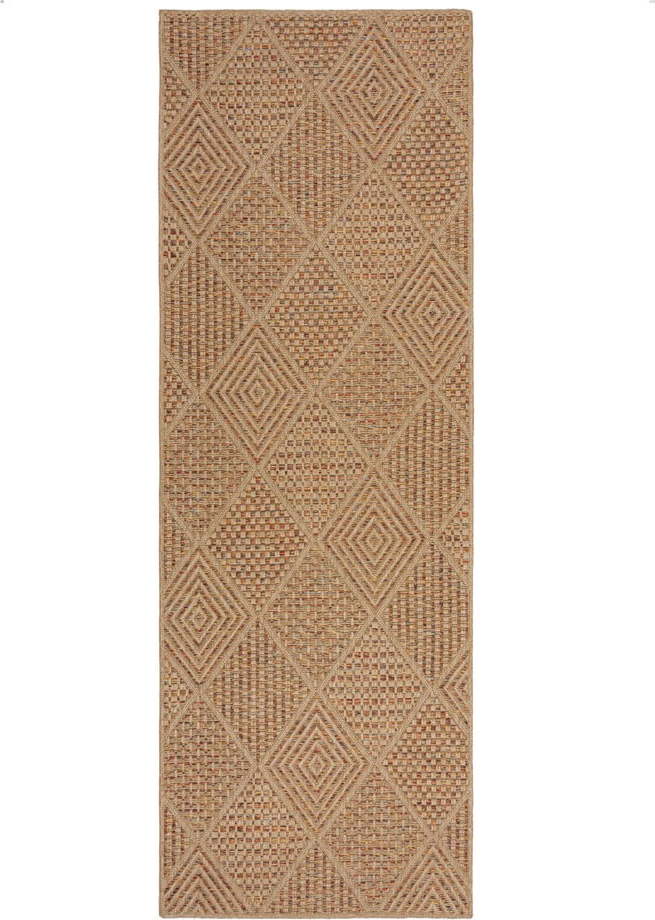 Venkovní běhoun v přírodní barvě 80x230 cm Nora Diamond – Flair Rugs Flair Rugs