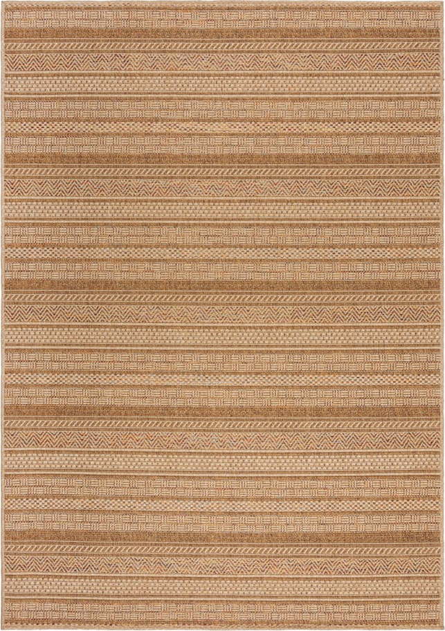 Vnitřní a venkovní koberec v přírodní barvě 120x170 cm Farah Stripe – Flair Rugs Flair Rugs