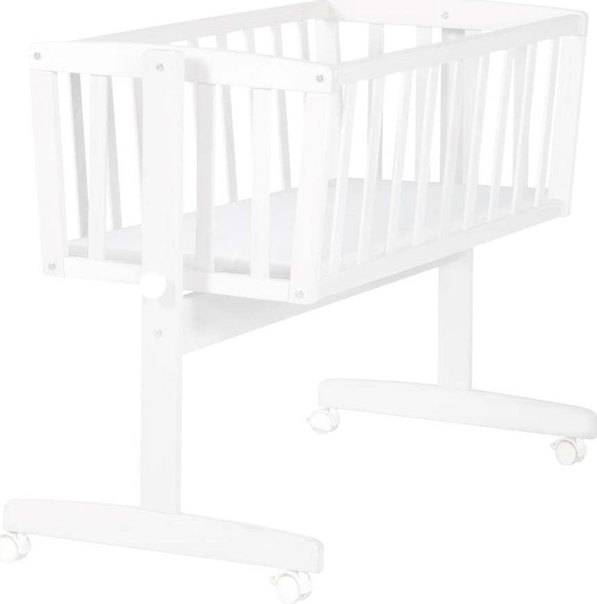 Bílá kolébka na kolečkách 40x90 cm – Roba Roba