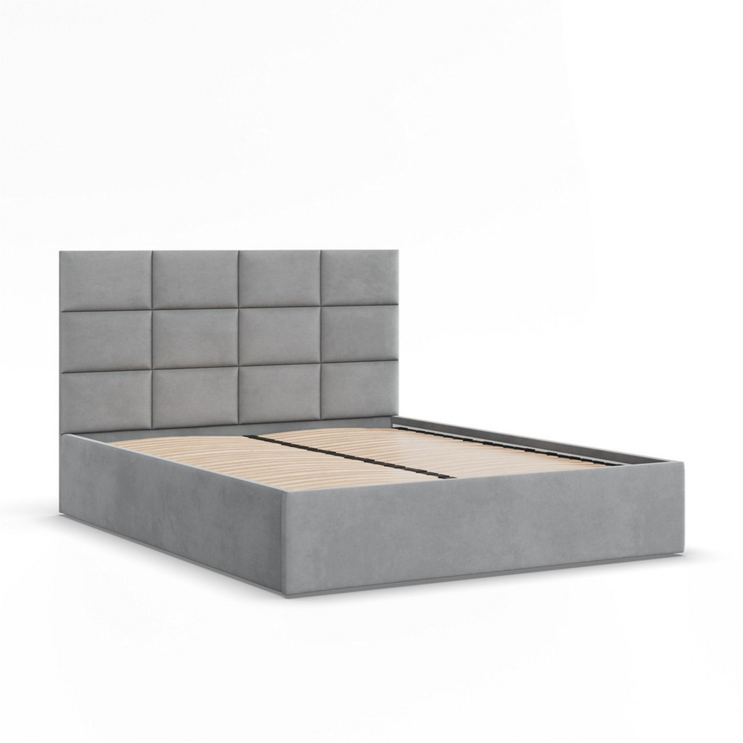 Čalouněná postel YORK 140x200 cm s roštem Šedá III SG-nábytek