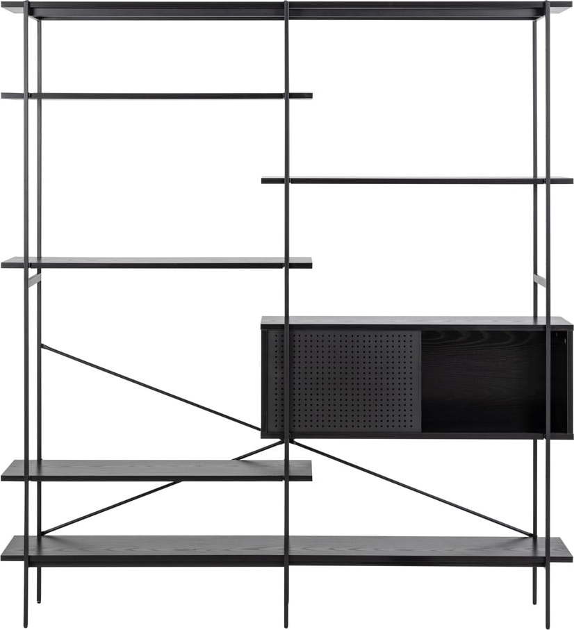 Černá knihovna 172x188x27 cm Angus – Actona Actona