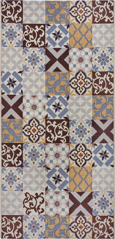 Hnědý koberec běhoun 75x150 cm Cappuccino Mosaik – Hanse Home Hanse Home