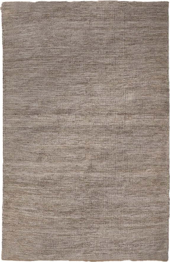 Hnědý oboustranný koberec s příměsí vlny 160x230 cm – Ixia Ixia