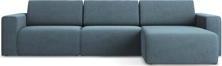 Modrá modulární rohová pohovka (pravý roh) Kalea – Makamii Makamii