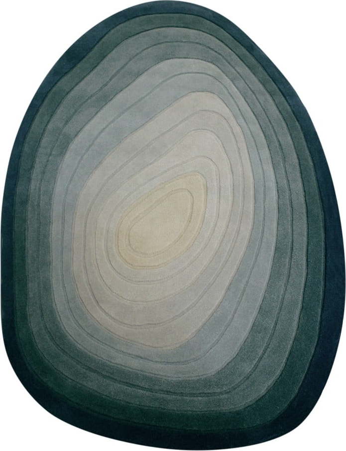 Modrý vlněný koberec 160x230 cm Puddle Ombre Wool – Flair Rugs Flair Rugs