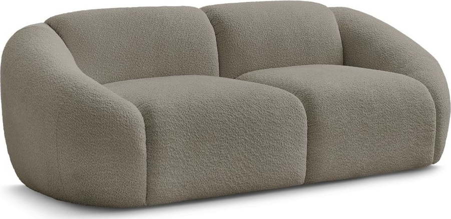 Šedohnědá pohovka z textilie bouclé 230 cm Tina – Bobochic Paris Bobochic Paris