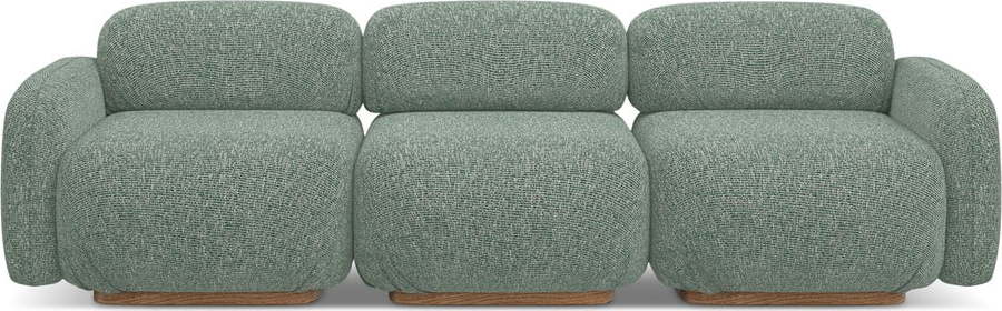 Světle zelená modulární pohovka 270 cm Ailani – Makamii Makamii