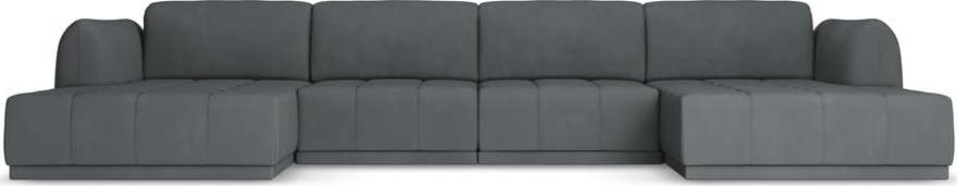 Tmavě šedá rohová pohovka Hoku – Makamii Makamii