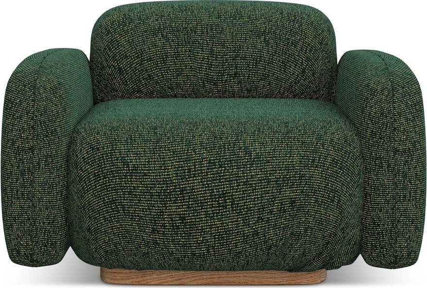 Tmavě zelený modul pohovky Ailani – Makamii Makamii