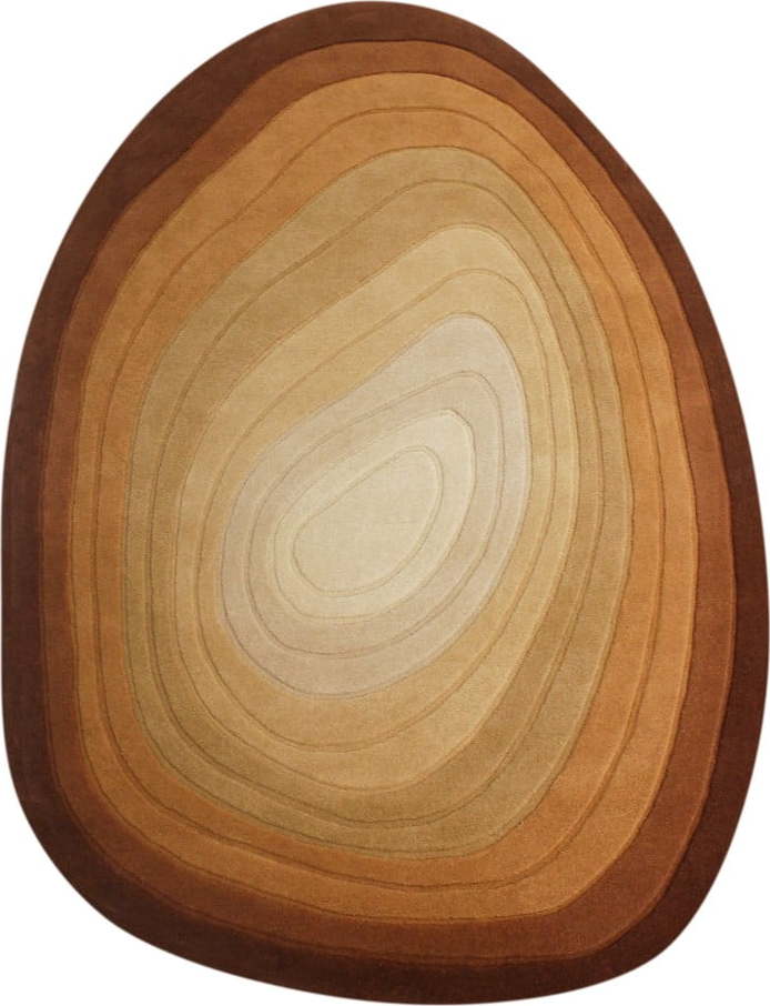 Vlněný koberec v cihlové barvě 200x290 cm Puddle Ombre Wool – Flair Rugs Flair Rugs