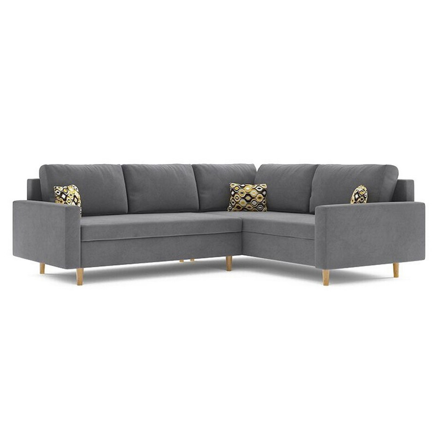 Rohová rozkládací sedací souprava ETNA II MODEL 3 Pravá Šedá Signal-nabytek