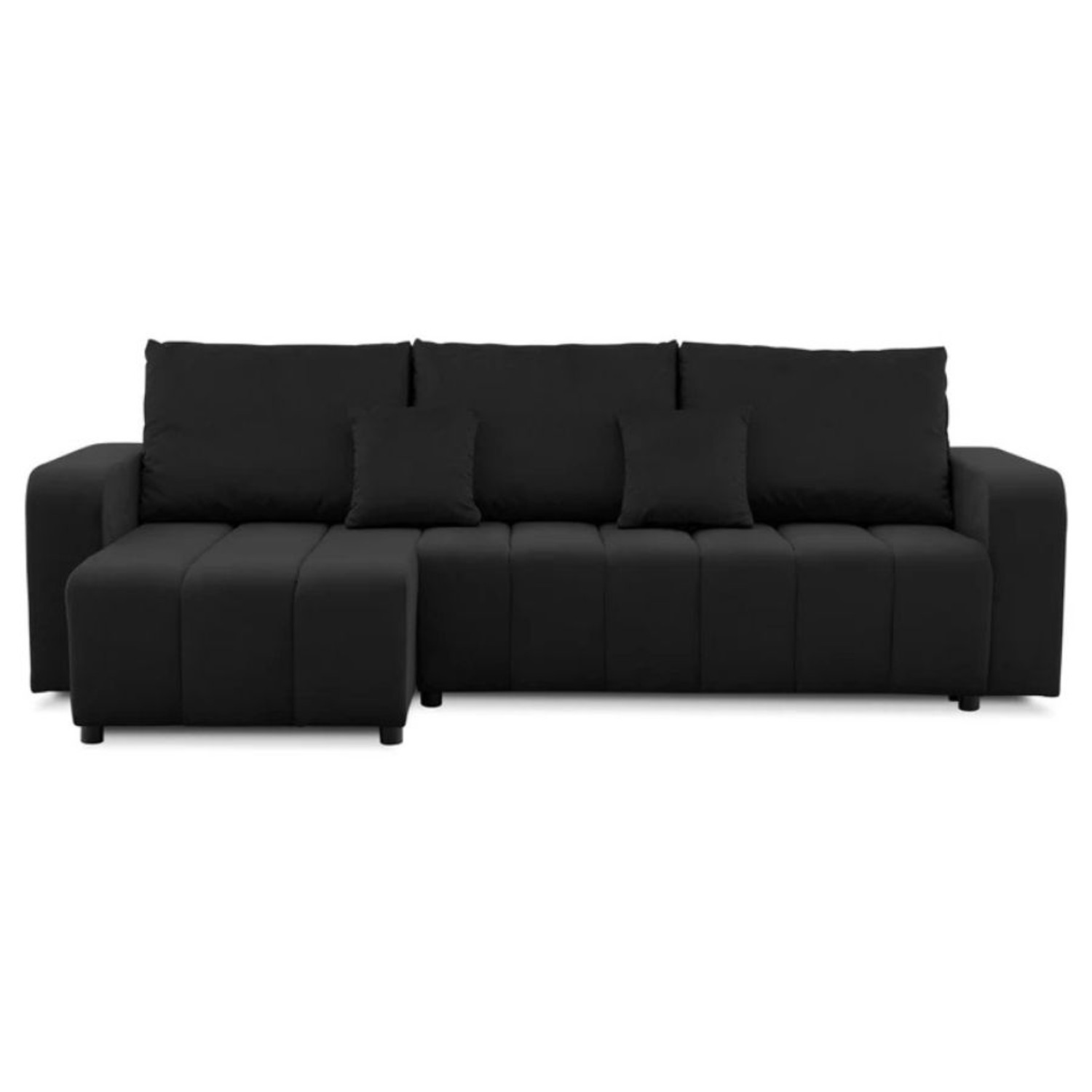 Rohová rozkládací sedací souprava Modena I Černá SG-nábytek