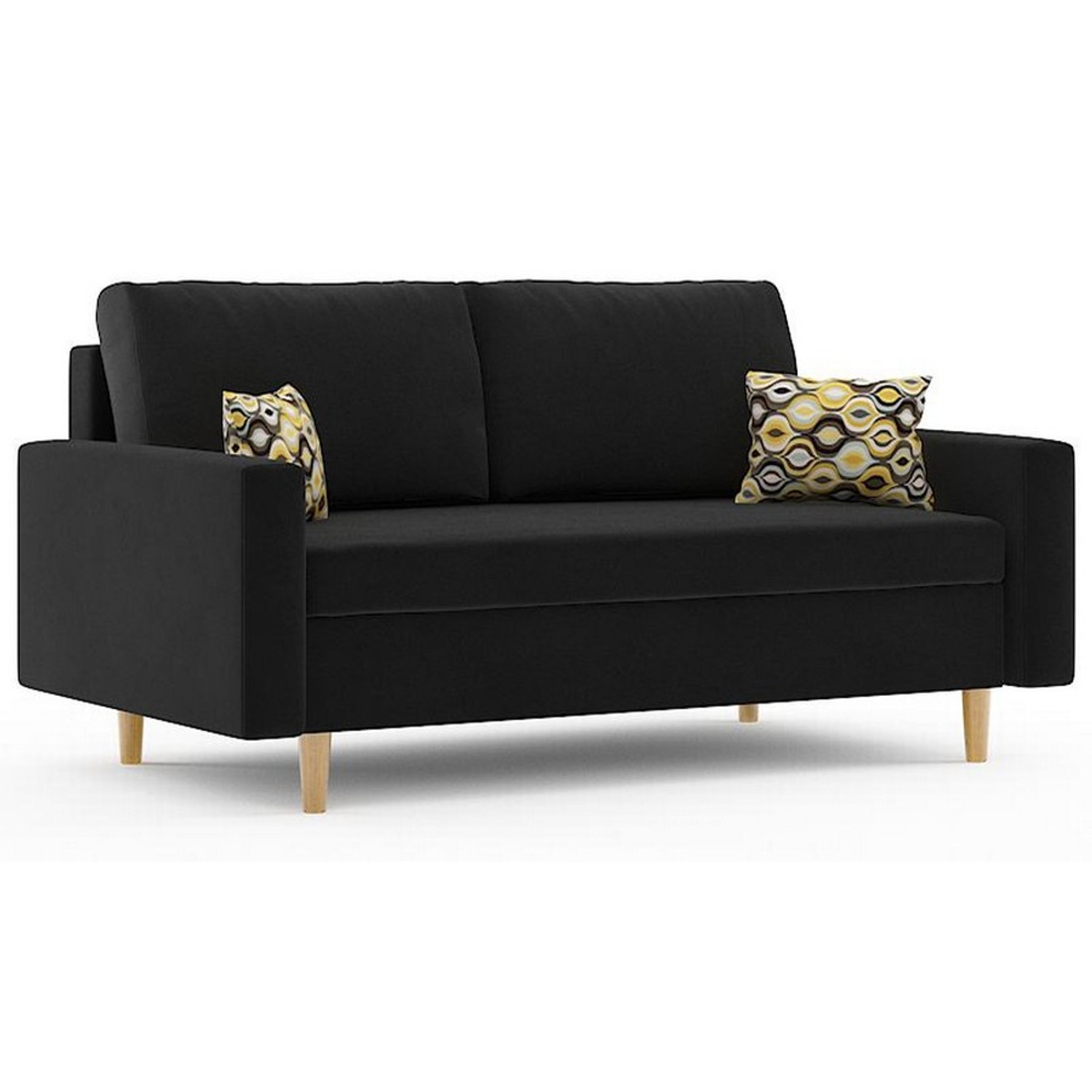 Rozkládací pohovka ETNA II MODEL 3 Černá Signal-nabytek