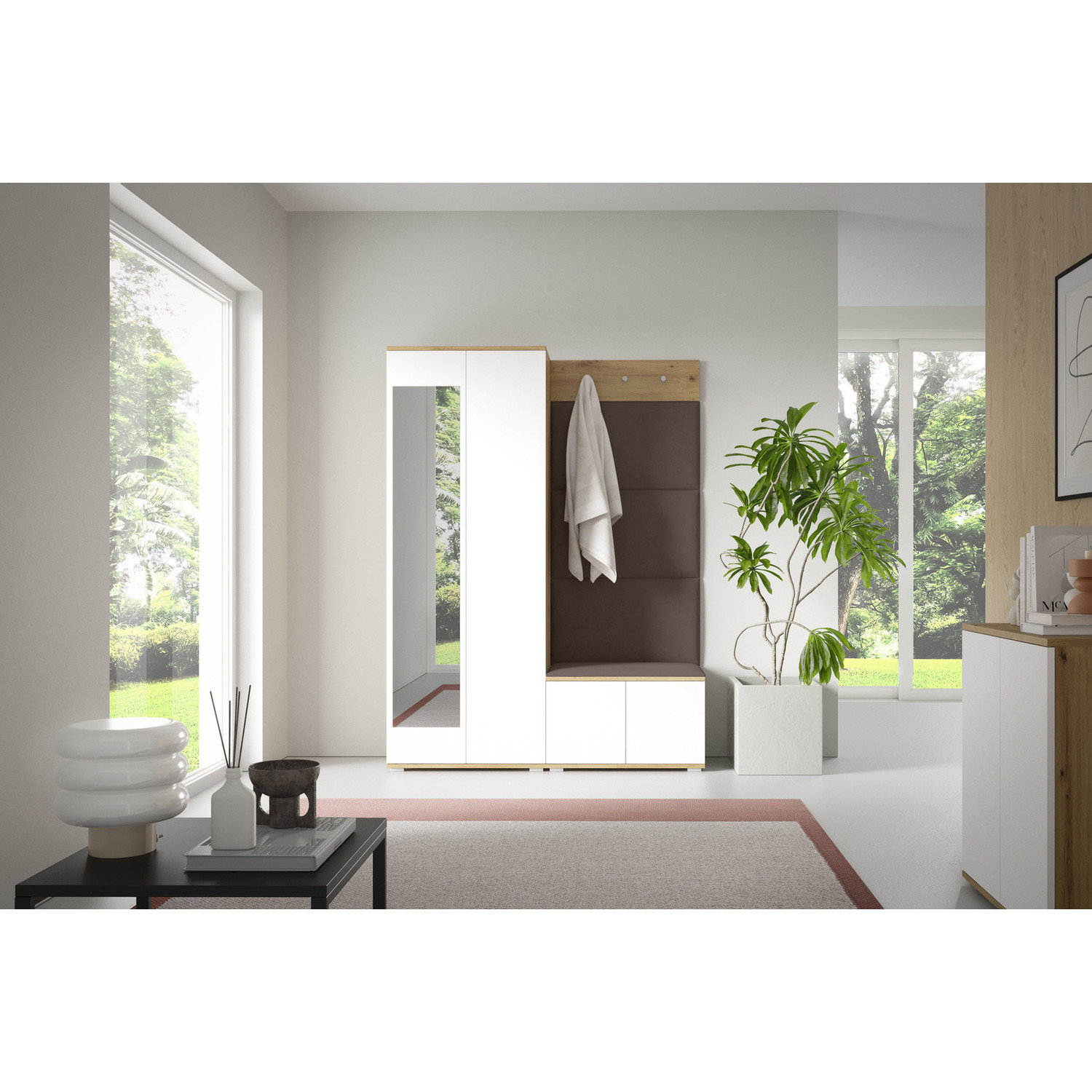 Předsíňová stěna SEVILLA I Hnědá IV SG nabytek