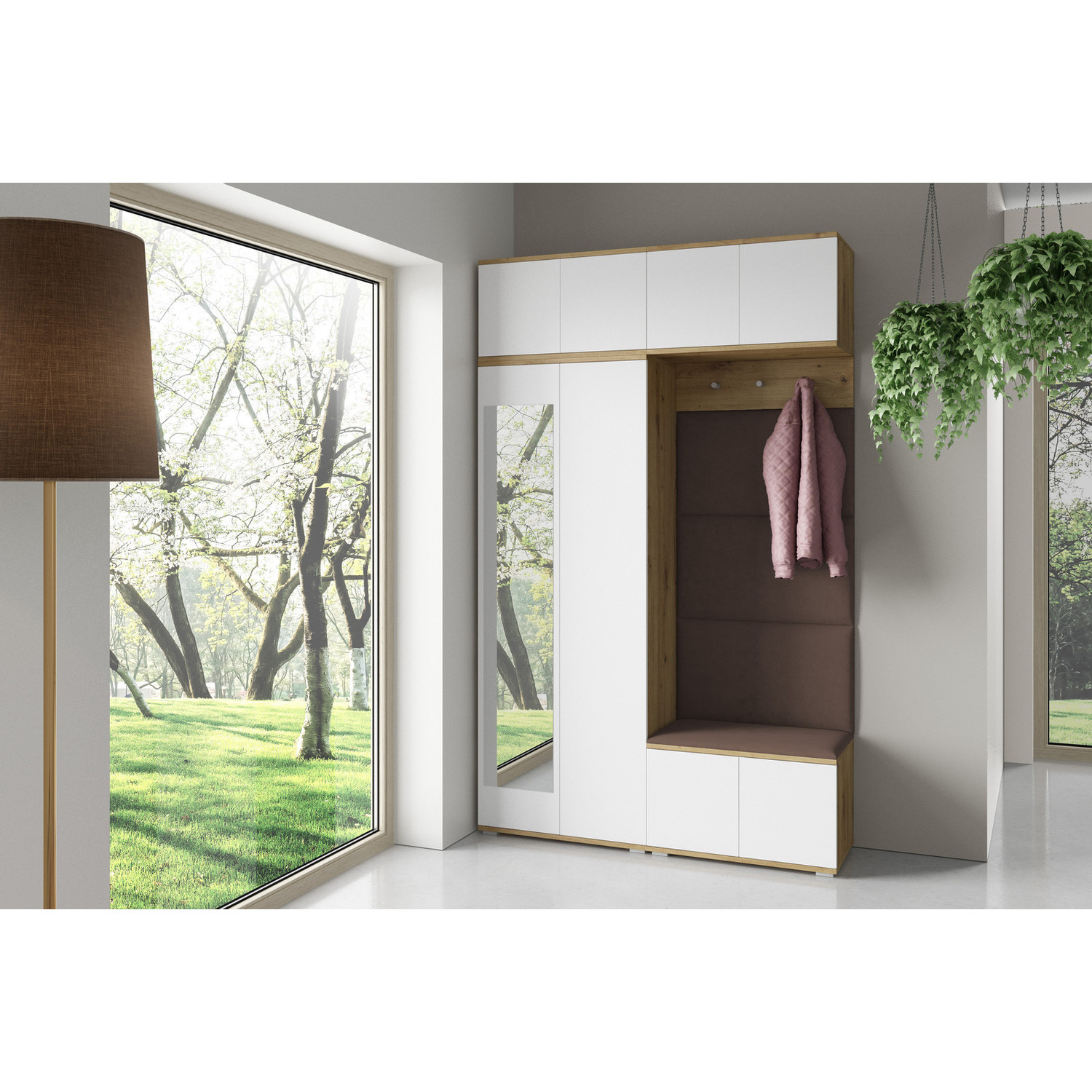 Předsíňová stěna SEVILLA III Hnědá IV SG nabytek