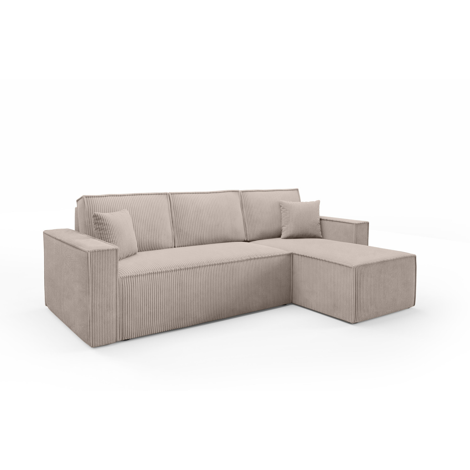 Rozkládací rohová sedací souprava BASIC Béžová SG nabytek