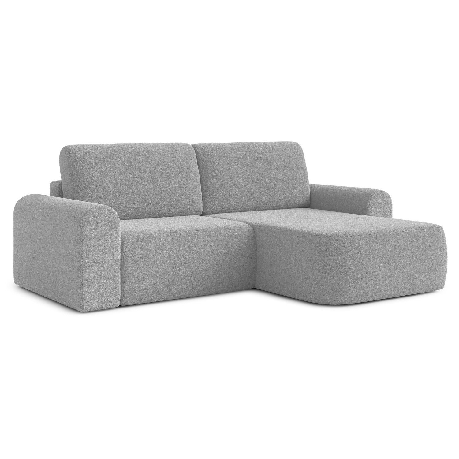 Rozkládací rohová sedací souprava BORELLO Pravá Šedá I RIMALL