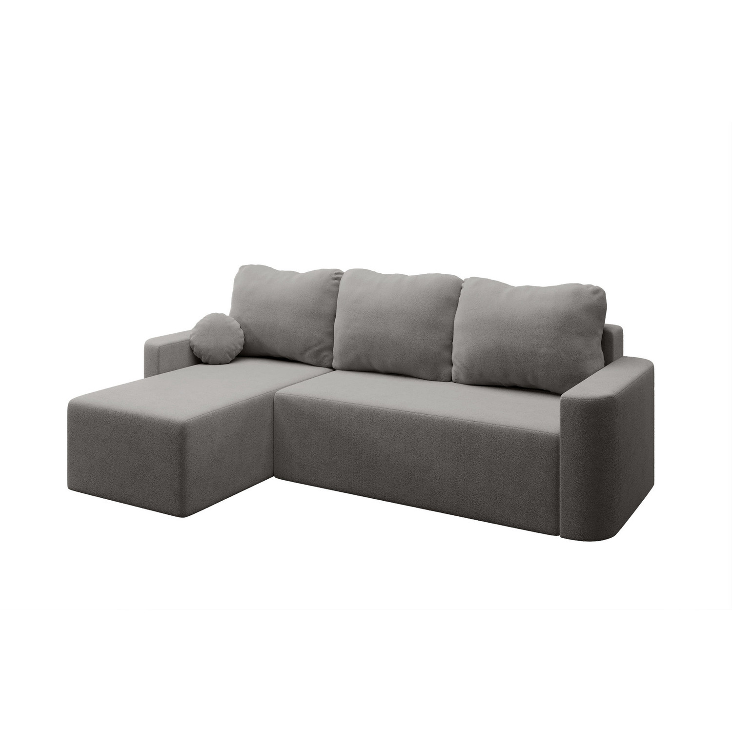 Rozkládací rohová sedací souprava ENZO Levá Šedá I RIMALL