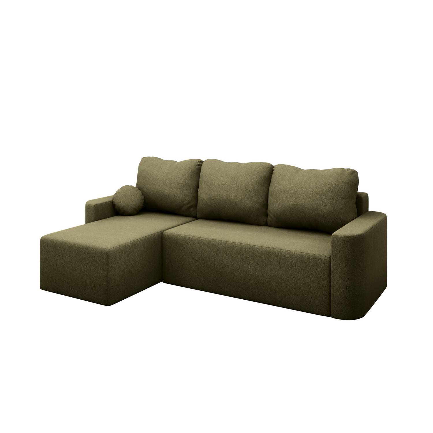 Rozkládací rohová sedací souprava ENZO Levá Zelená RIMALL