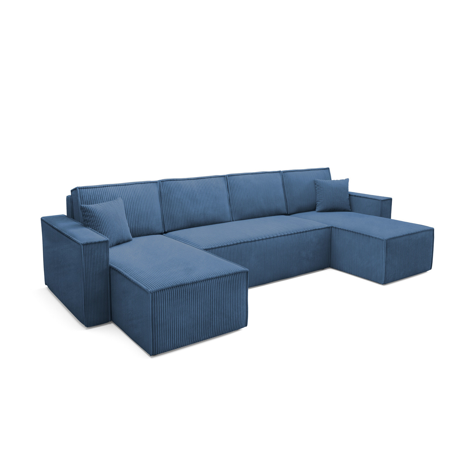 Rozkládací sedací souprava BASIC U Modrá SG nabytek