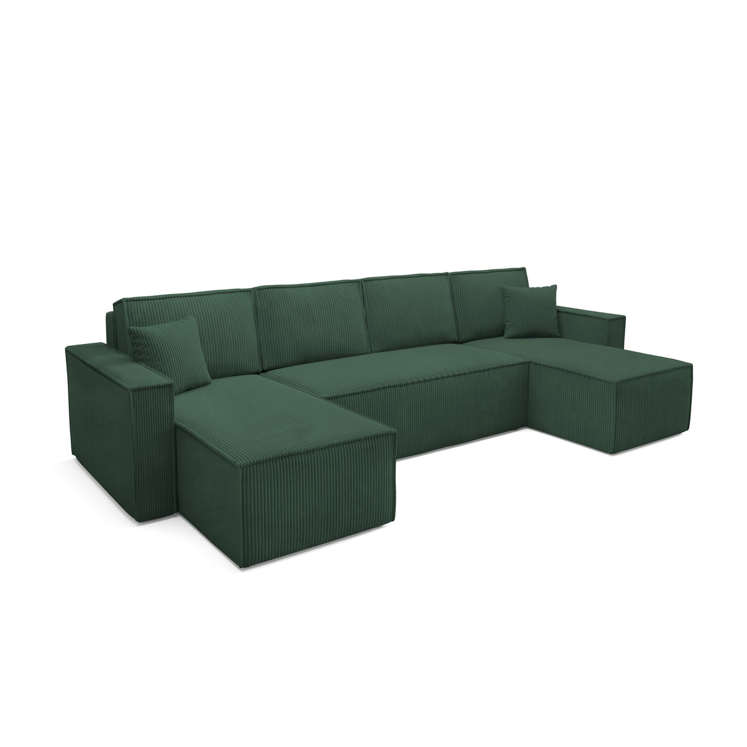 Rozkládací sedací souprava BASIC U Zelená SG nabytek